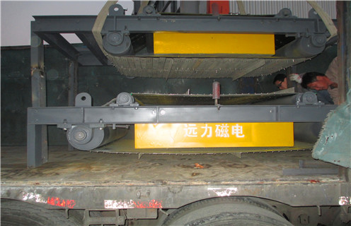 皮帶除鐵器，湖南皮帶除鐵器安裝方法_帶式強(qiáng)磁湖南皮帶除鐵器安裝方法工作原理構(gòu)造選型_廠家