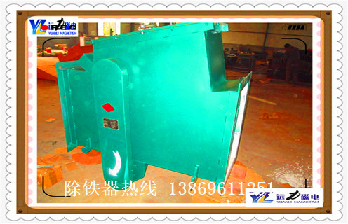 管道自卸除鐵器，吉林管道自卸除鐵器圖片_遠力山東永磁管道除鐵器應用安裝示意圖型12000高斯_可定制工作原理 