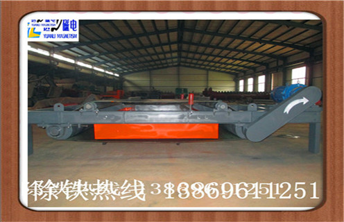 自卸式電磁除鐵器，福建超強(qiáng)干式自卸式電磁除鐵器_福建超強(qiáng)干式自卸式電磁除鐵器廠家配件_型號(hào)及工作視頻